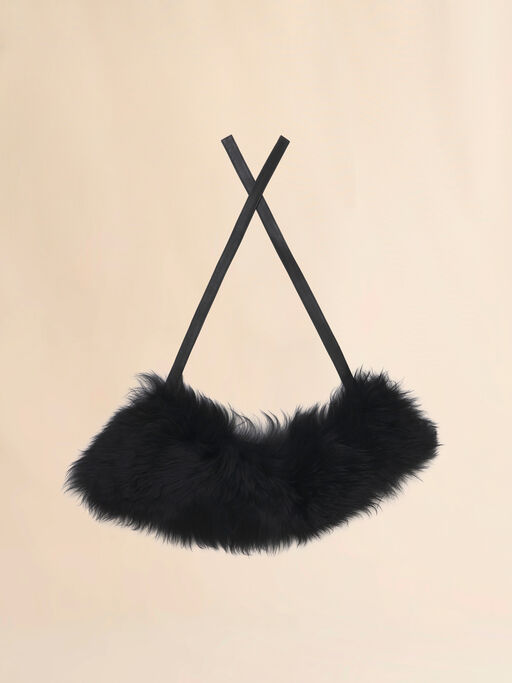 Black shearling collar - Other accessories
