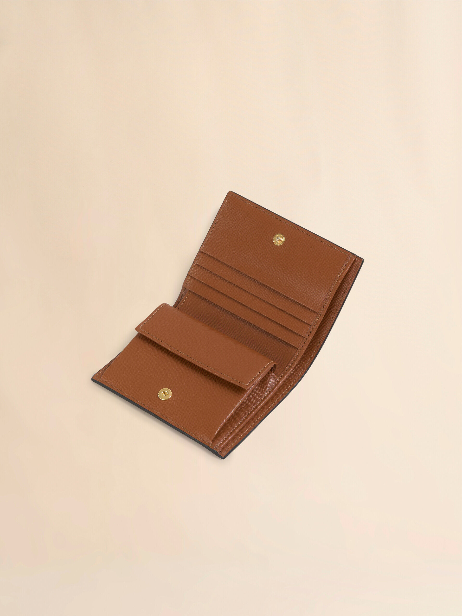 MARNI 二つ折り財布 ブラウン/ピンク/レッド MARNI 二つ折り財布 ブラウン/ピンク/レッド