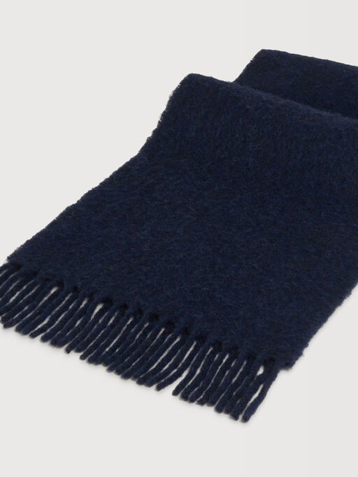 Deep blue alpaca scarf - Scarves