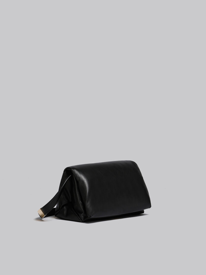Black leather Prisma shoulder bag - Shoulder Bags - Image 5