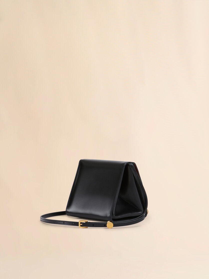 Black leather VHS small triangle bag - Shoulder Bags - Image 3