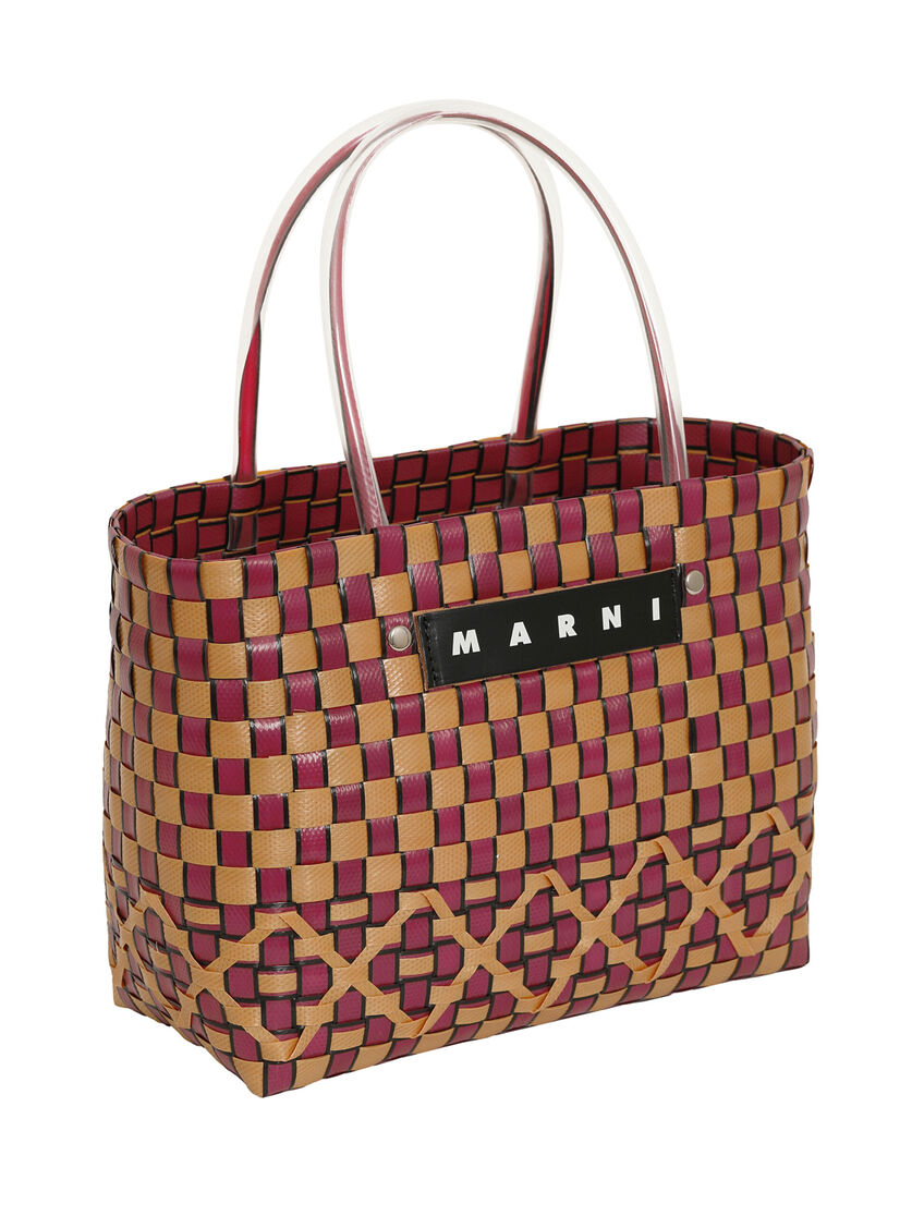 ブルー&レッドウーブン MARNI MARKET OVAL BAG - ショッピングバッグ - Image 4