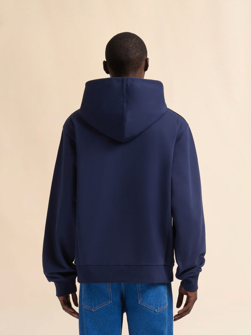 ホワイト ミニ Marniプリント オーガニックコットン製フーディー - ニット - Image 3