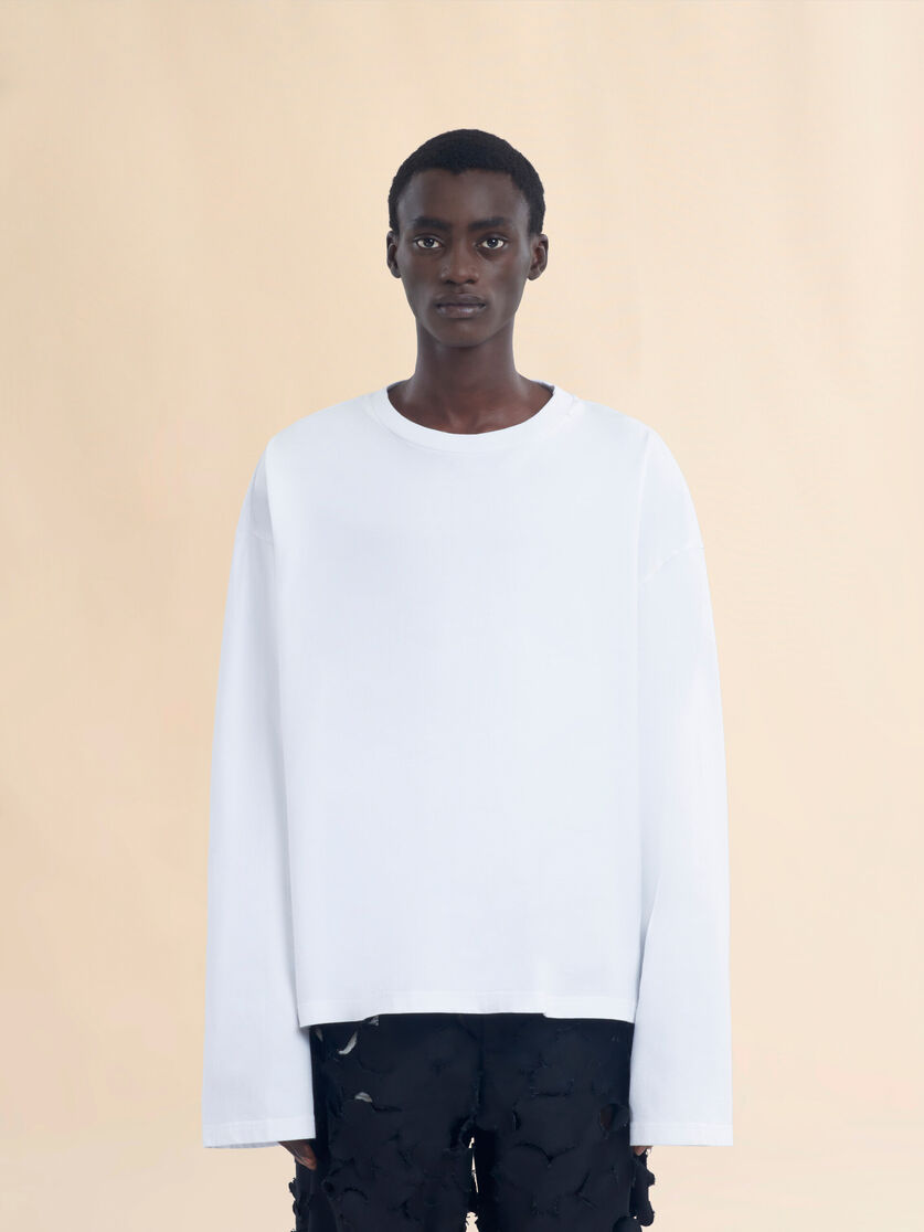Black oversized organic cotton T-shirt - Shirts - Image 2