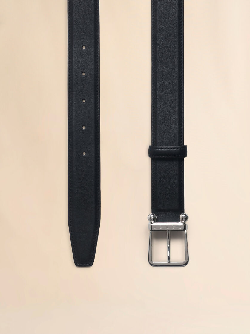 Black leather Trunkaroo belt - Belts - Image 3