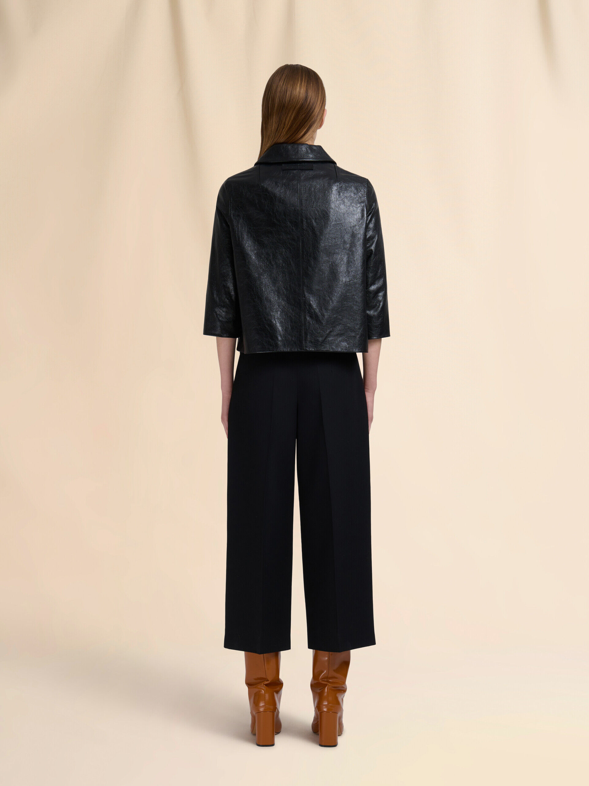 Black shiny leather jacket | Marni