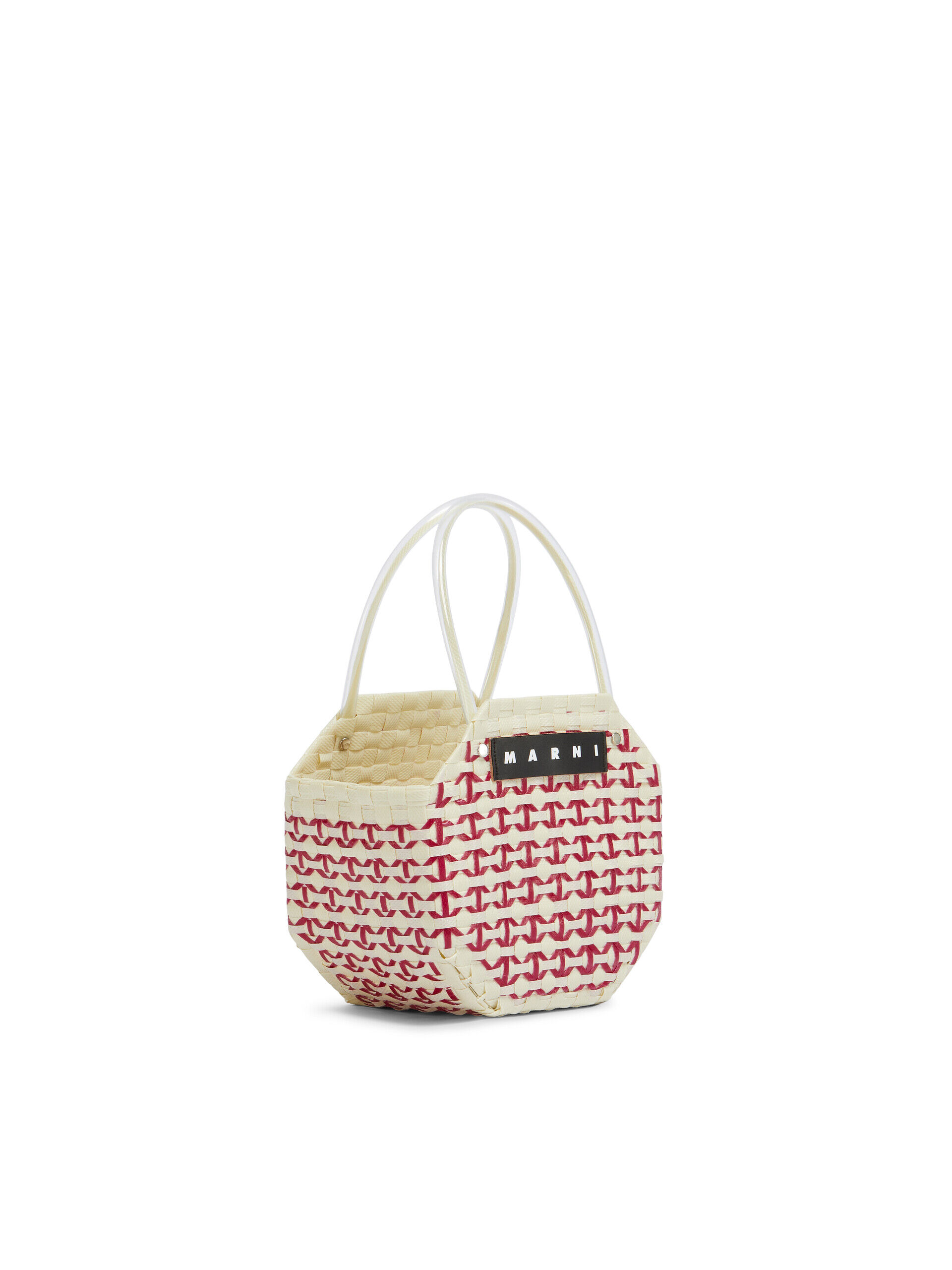レッド MARNI MARKET オクタゴナル バスケットバッグ | Marni