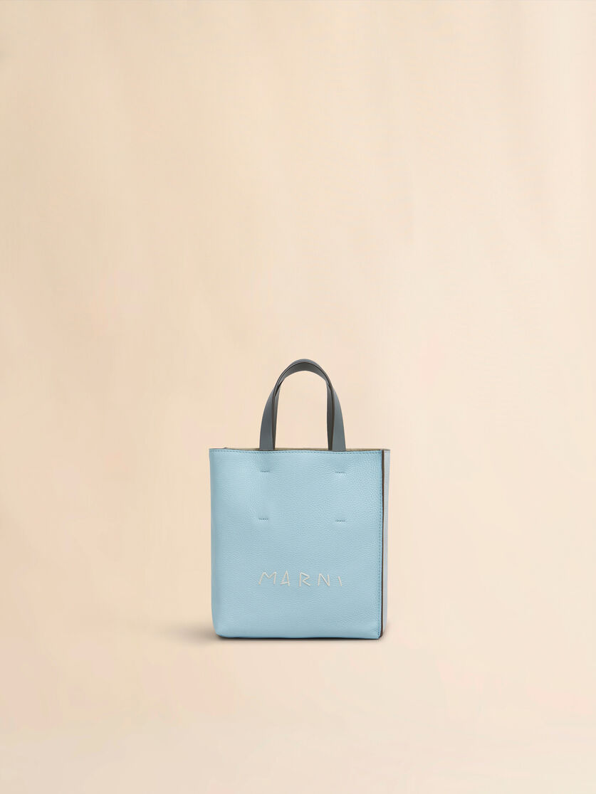 アイボリー ブラウン レザー製 Museo Soft ミニバッグ、マルニメンディング - ショッピングバッグ - Image 1