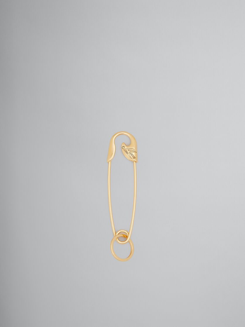 Portachiavi con ciondolo a forma di spilla color oro - Gioielli - Image 1