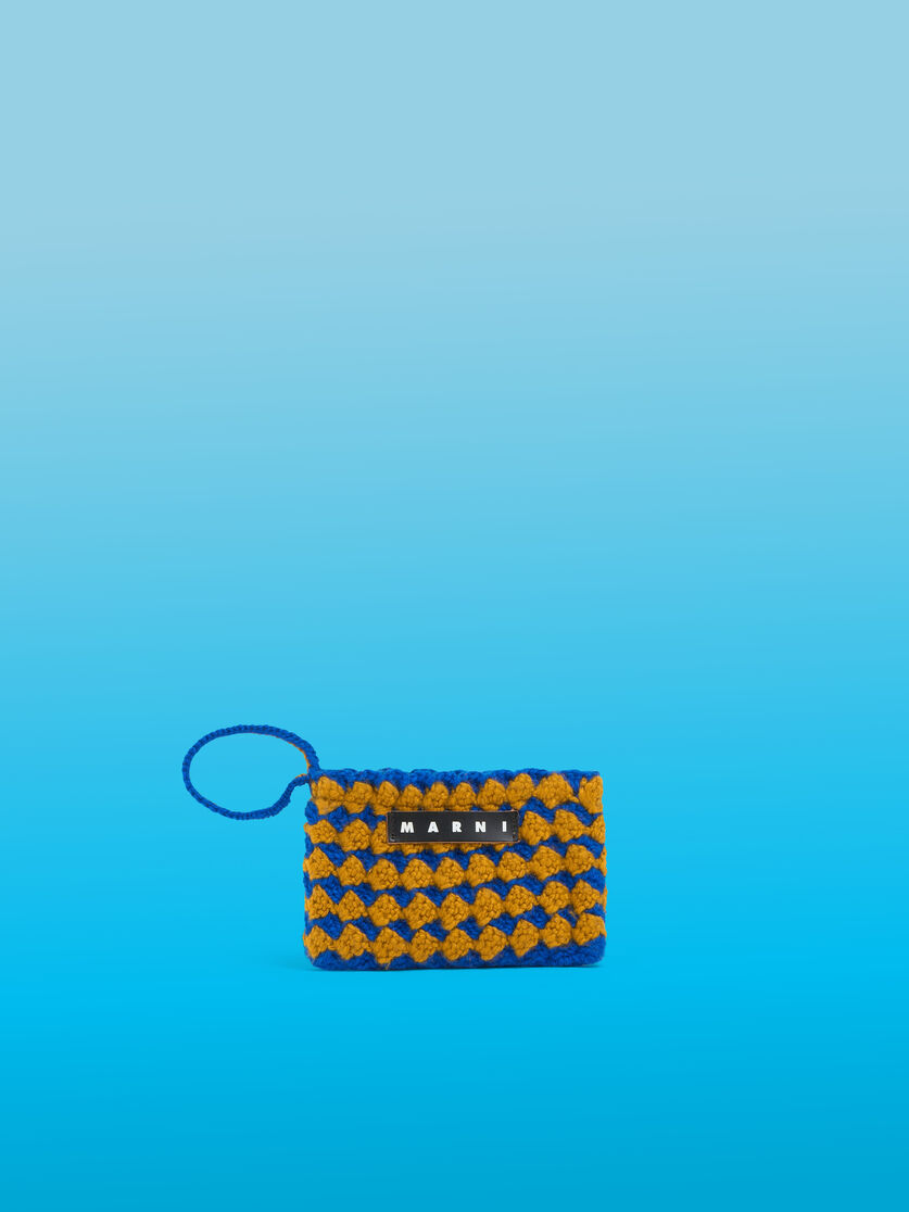 ブラック クロシェ Marni Market Chessboard ミディアムポーチ - ファッション小物 - Image 1