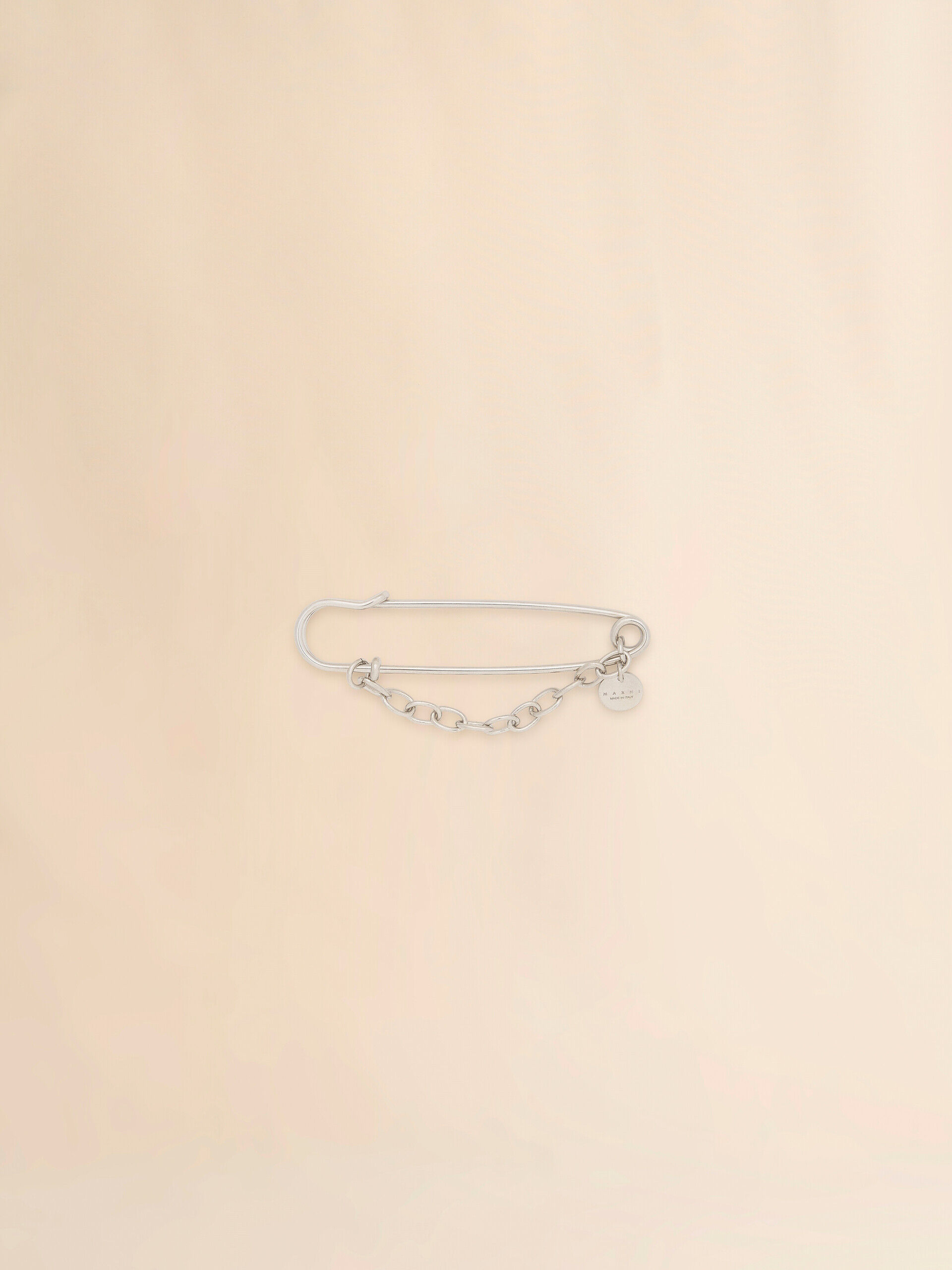 シルバートーン安全ピンブローチ | Marni