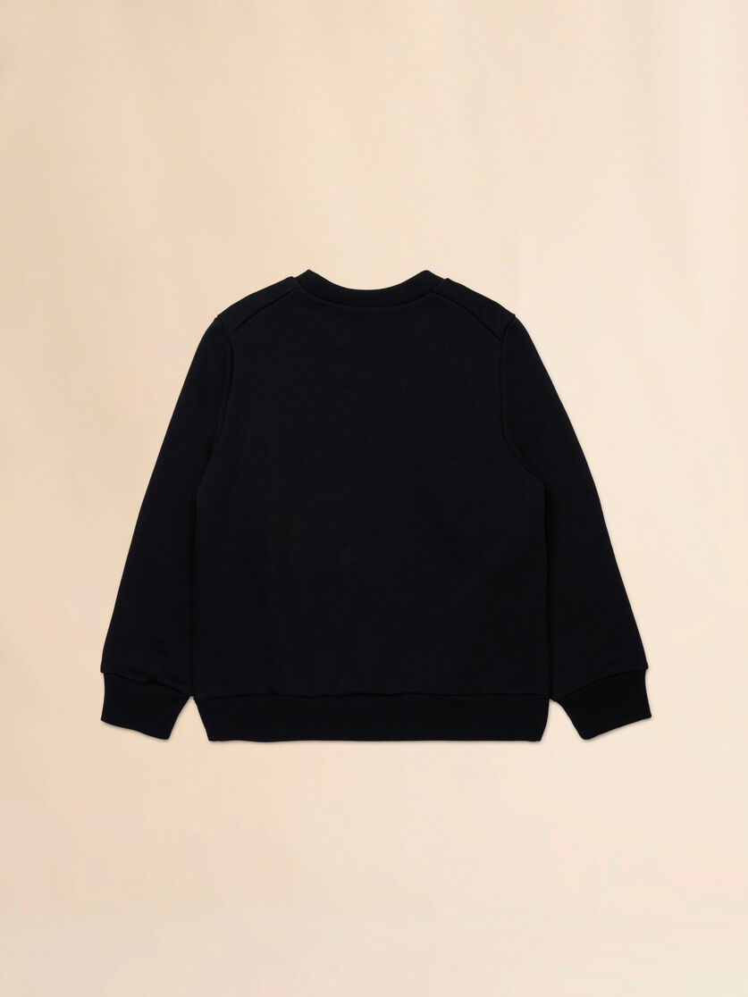 Black sweatshirt with Soggetti Animali print - Sweaters - Image 2