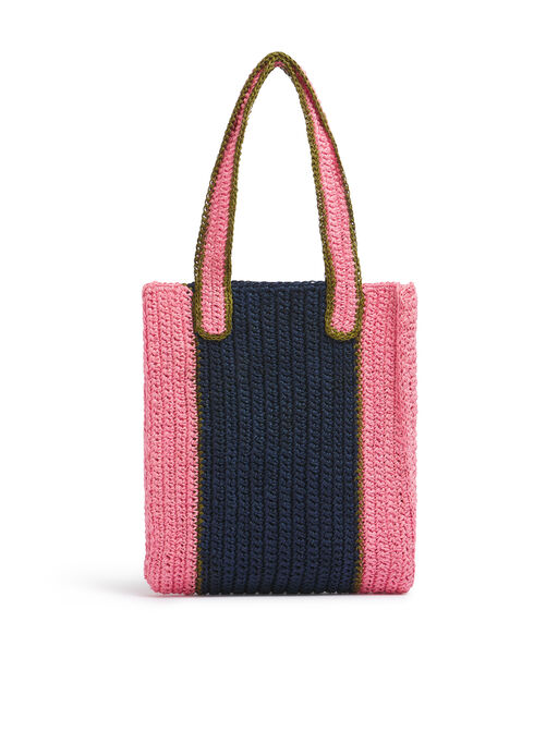 アンクレ MARNI MARKET フィケクロシェバッグ - ショッピングバッグ
