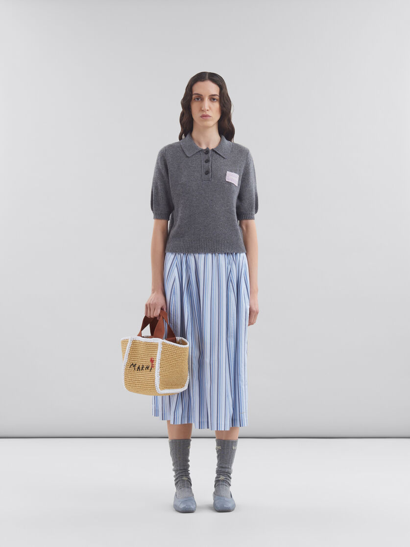 Kleiner Shopper Sillo aus natürlichem Makramee | Marni