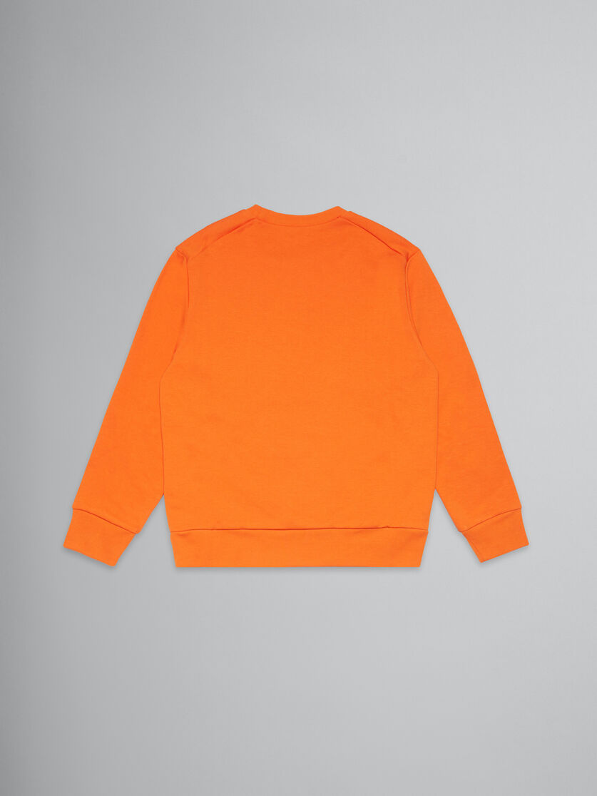 Orange crew-neck sweatshirt with Frog print - Sweaters - Image 2
