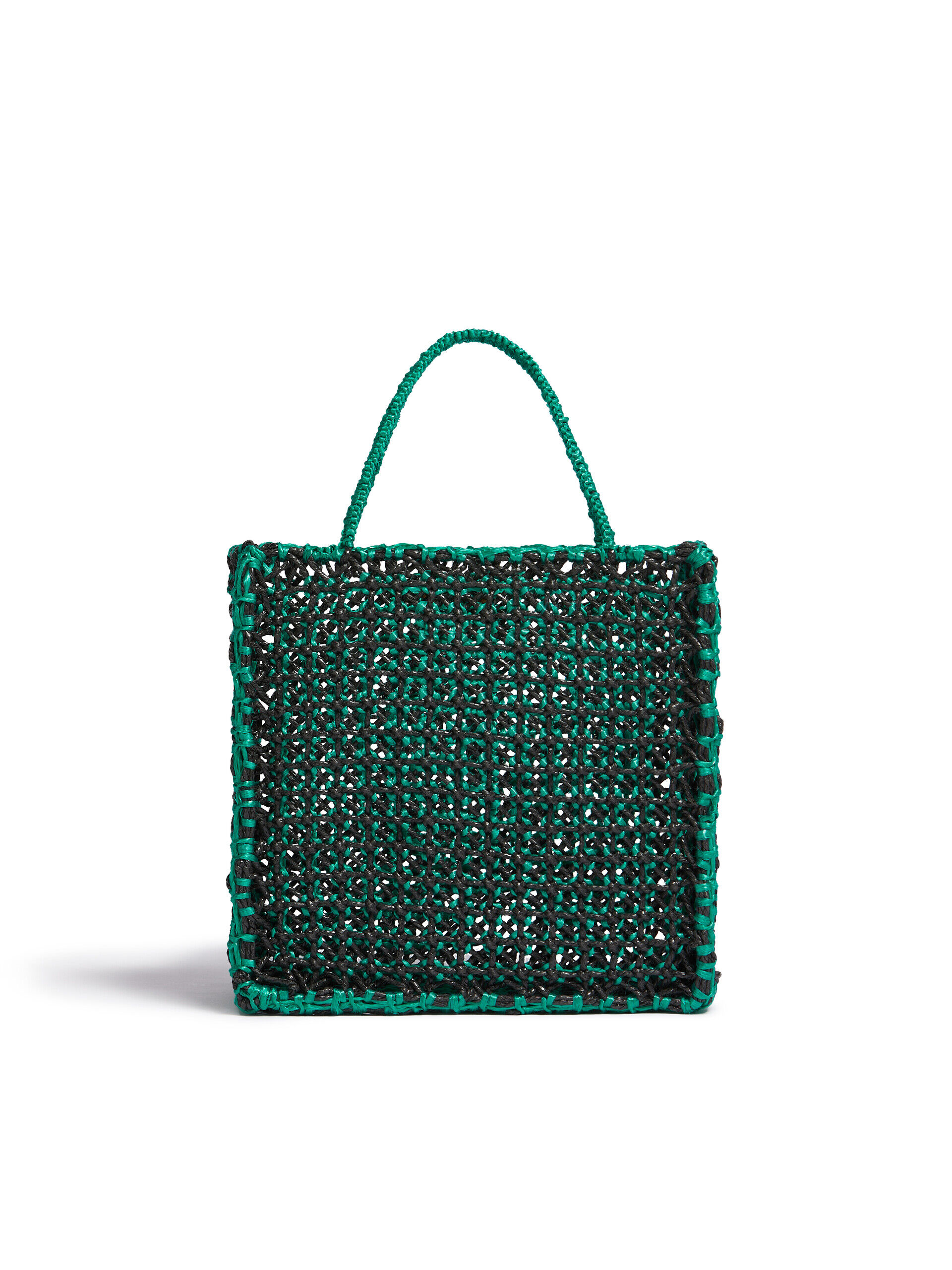 超美品!MARNI マルニ カゴバック グリーン カーキ グリーン MARNI MARKET Diagonal Cable ミニ バスケットバッグ