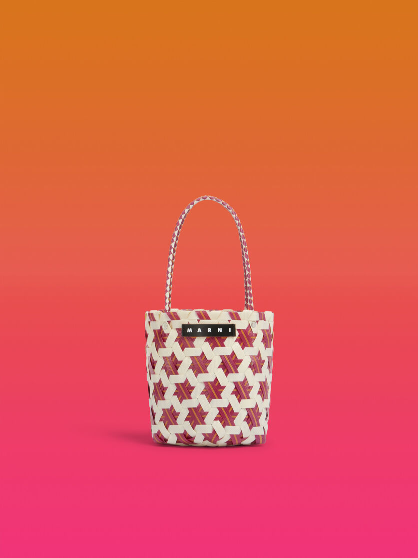 ライトブルー MARNI MARKET シリンダーシェイプ バスケットバッグ - ショッピングバッグ - Image 1