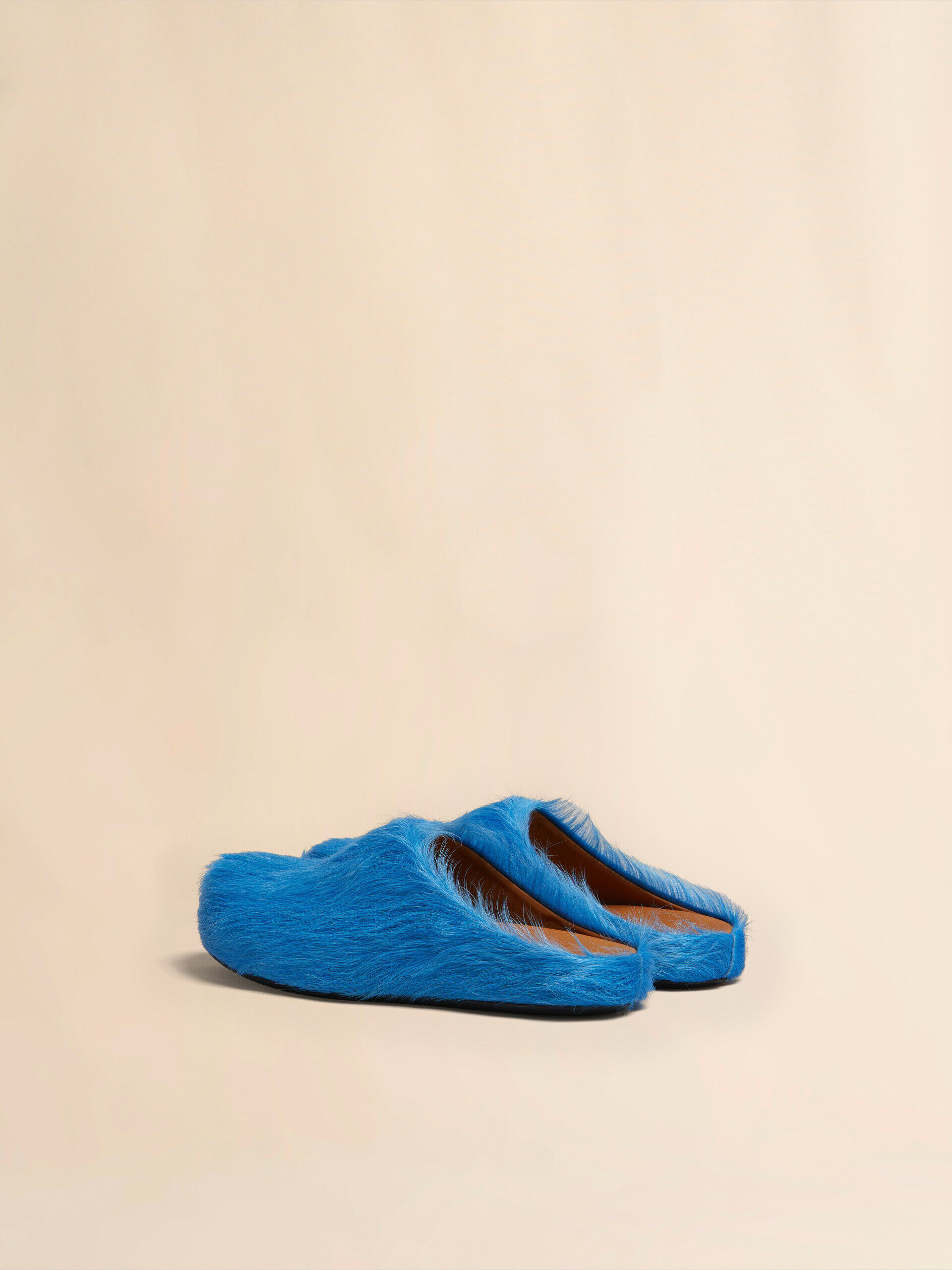 サンダル MARNI FUSSBETT SABOT Fuchsia long-hair calfskin Fussbett sabot | Marni