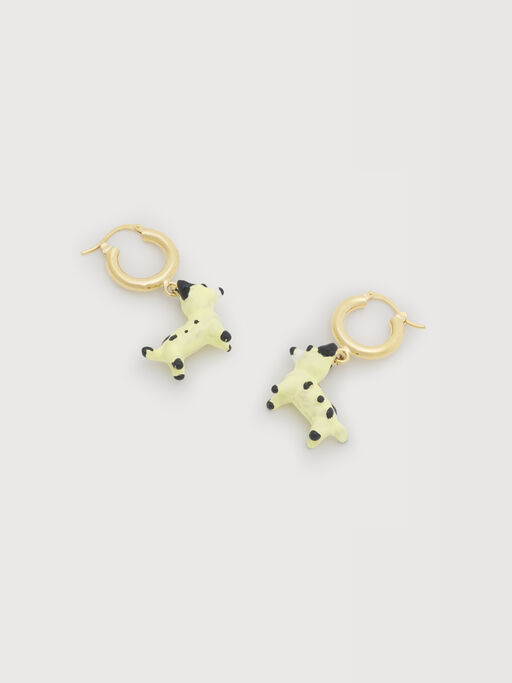 エナメル ドッグチャームピアス - イヤリング