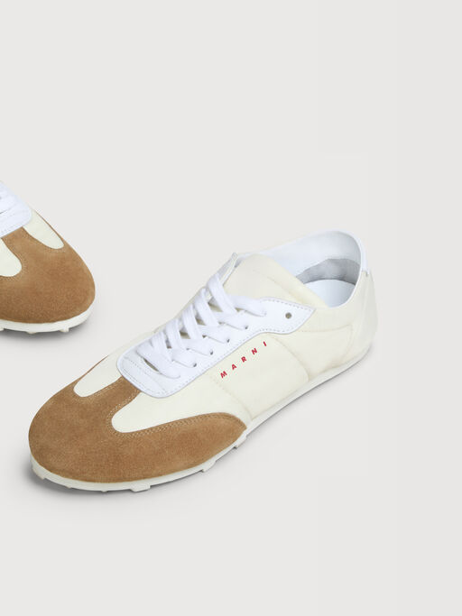 Wei&szlig;e Softy Soccer-Sneakers aus Nylon - Sneakers