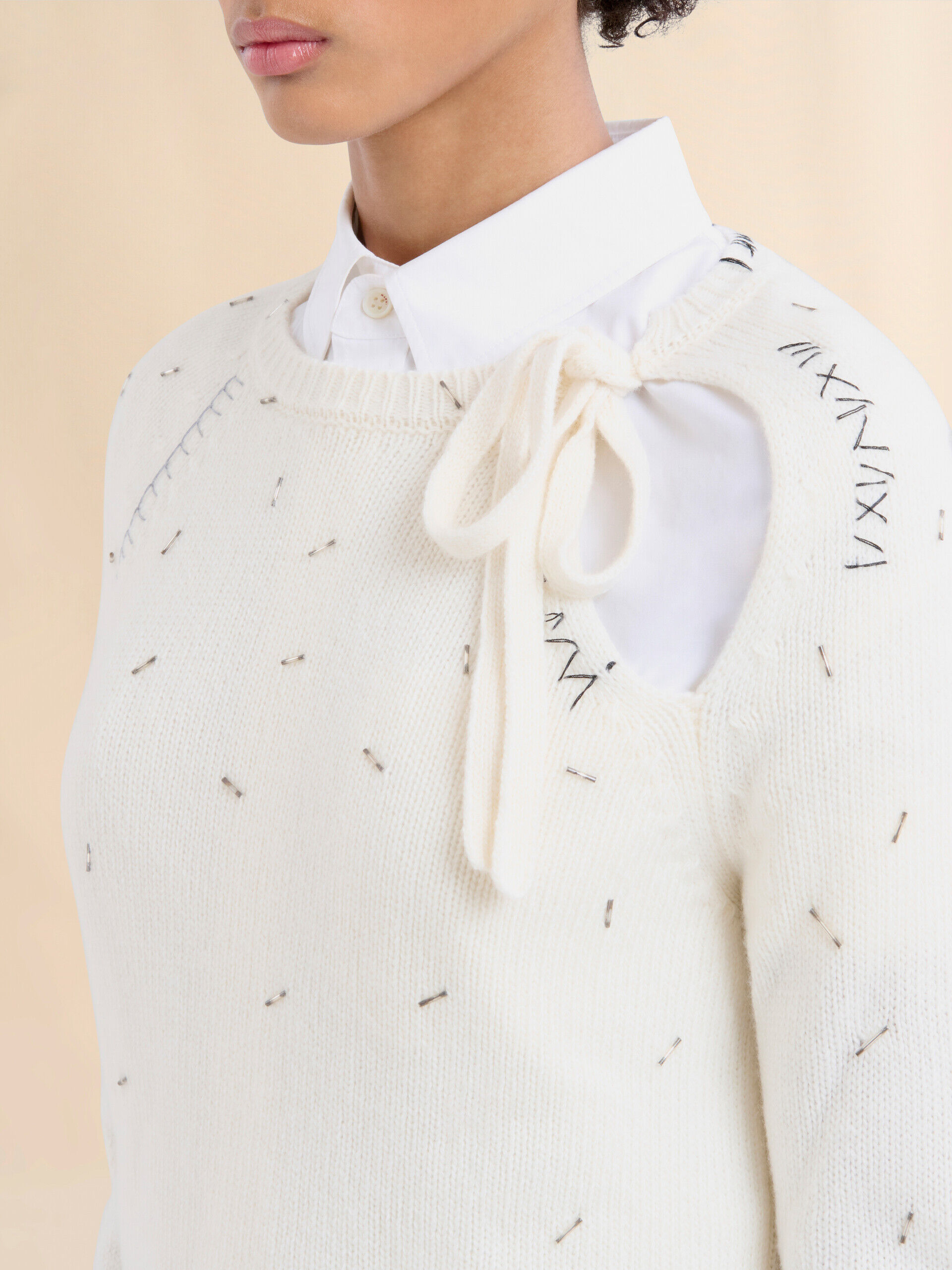 『MARNI 』パール装飾ボウピアス（両耳用） レディース ジュエリー｜公式オンラインストア | Marni