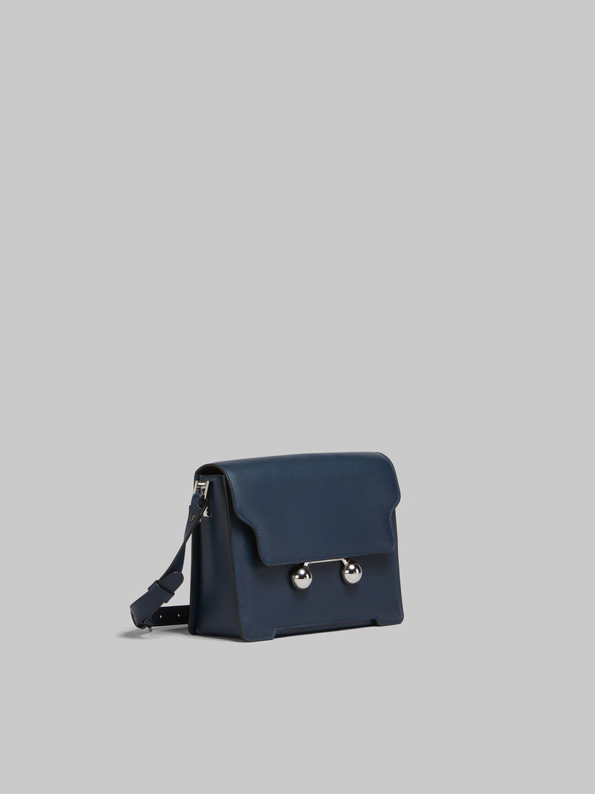 Deep blue leather Trunkaroo medium shoulder bag - Shoulder Bags - Image 6