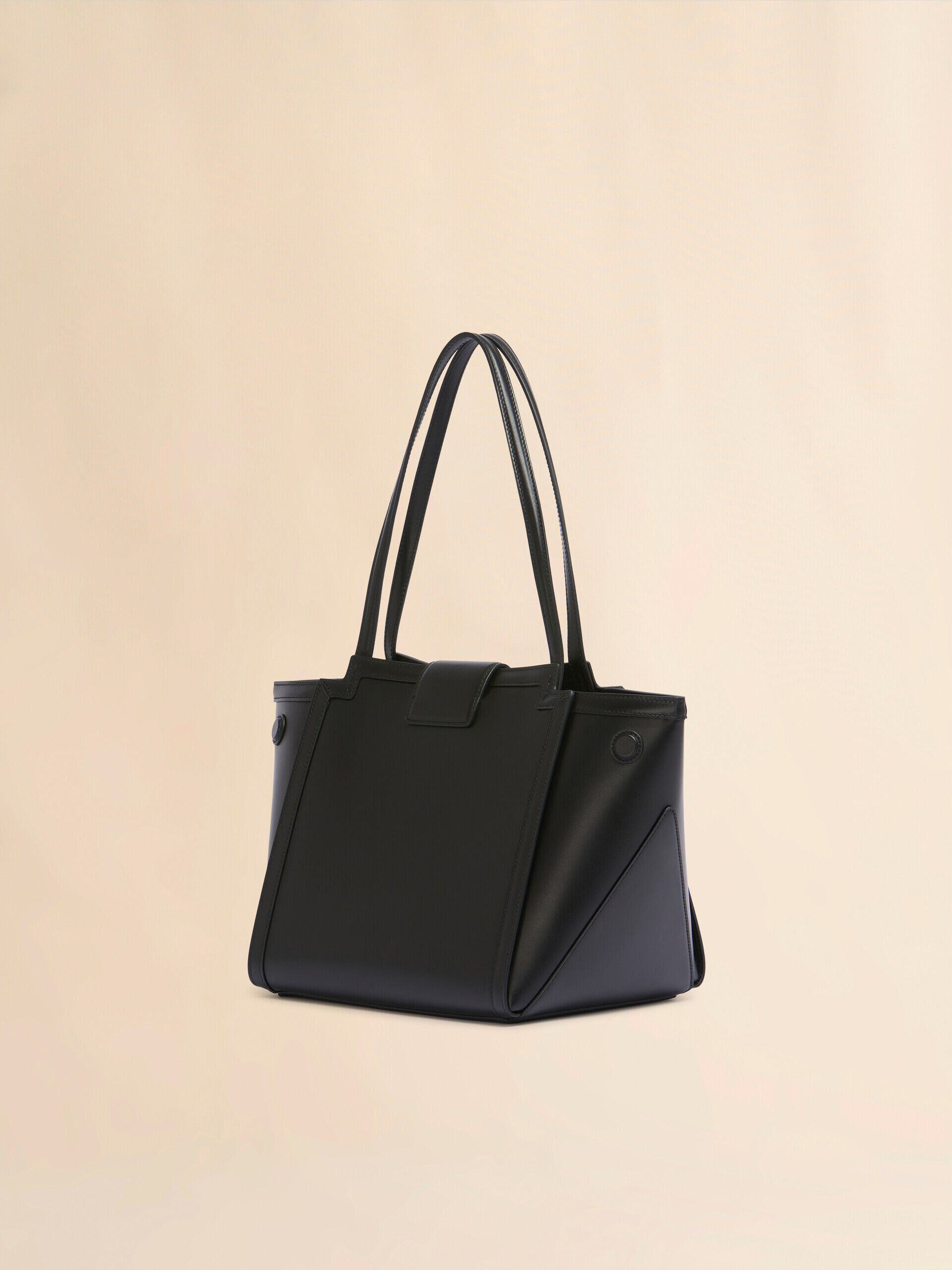 MARNI レザー製ミニRiviera バッグ Black leather Mini Riviera Bag | Marni