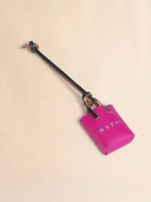 Ciondolo micro tote bag rosa - Portachiavi