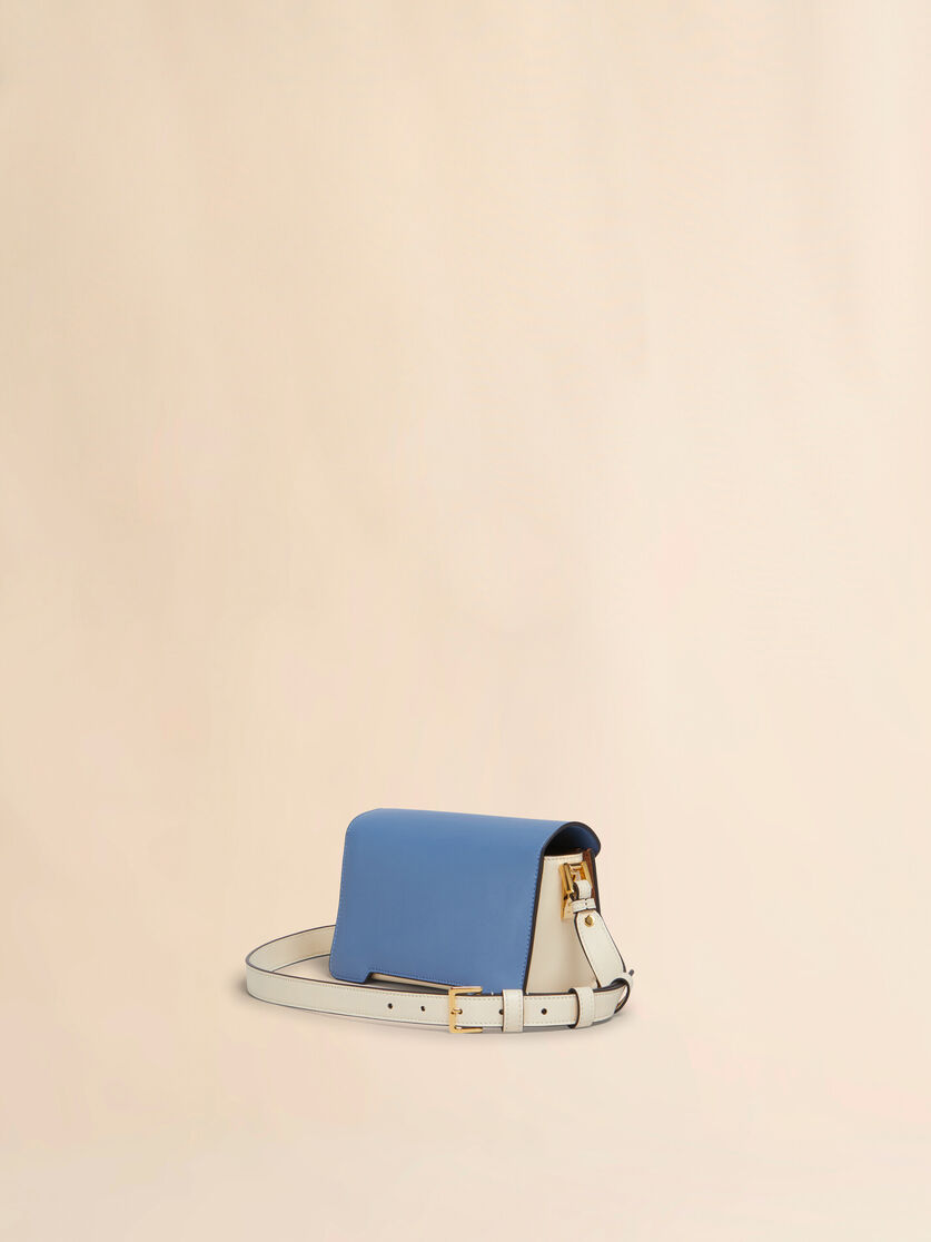 Blue, beige and light blue leather Trunkaroo Mini shoulder Bag - Shoulder Bags - Image 2