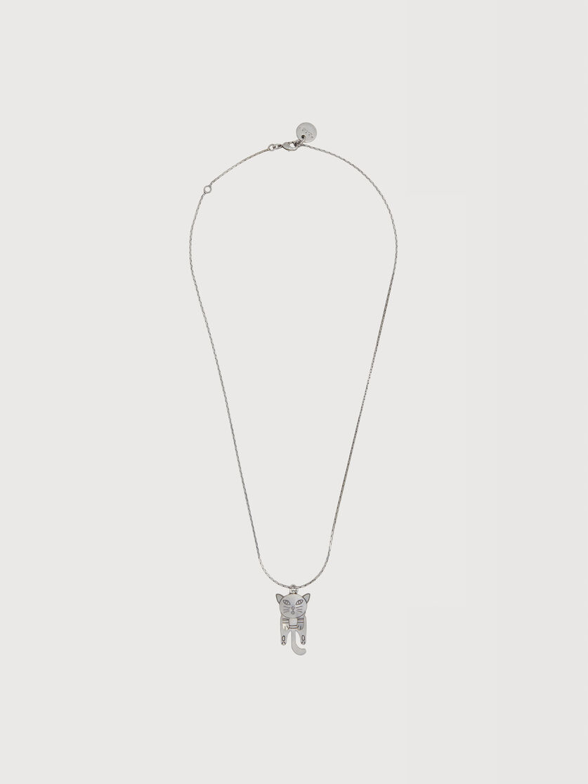 Cat-shaped pendant chain necklace, Image 1
