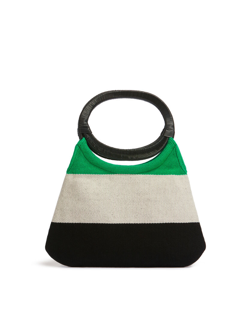 Borsa MARNI MARKET in cotone rigato multicolor - Borse - Image 3