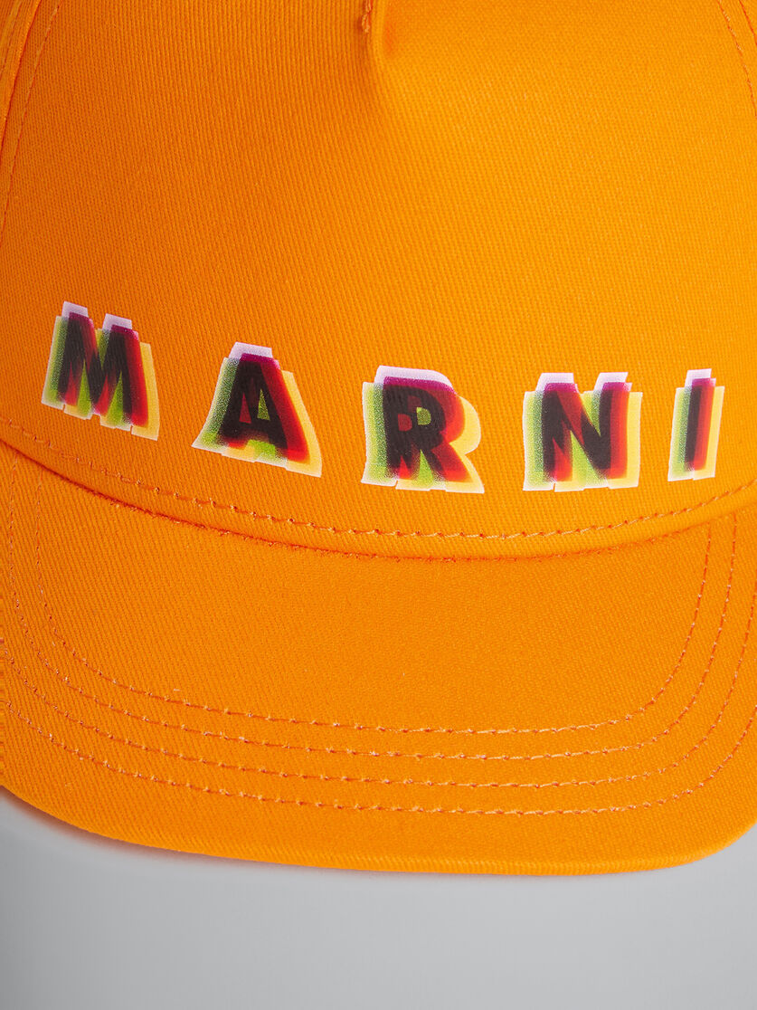 Orange baseball cap with Rainbow logo - Caps - Image 3