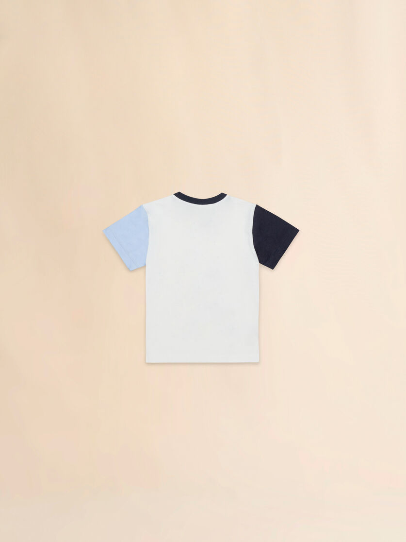 Off-white cotton T-shirt with Robottini print - T-shirts - Image 2