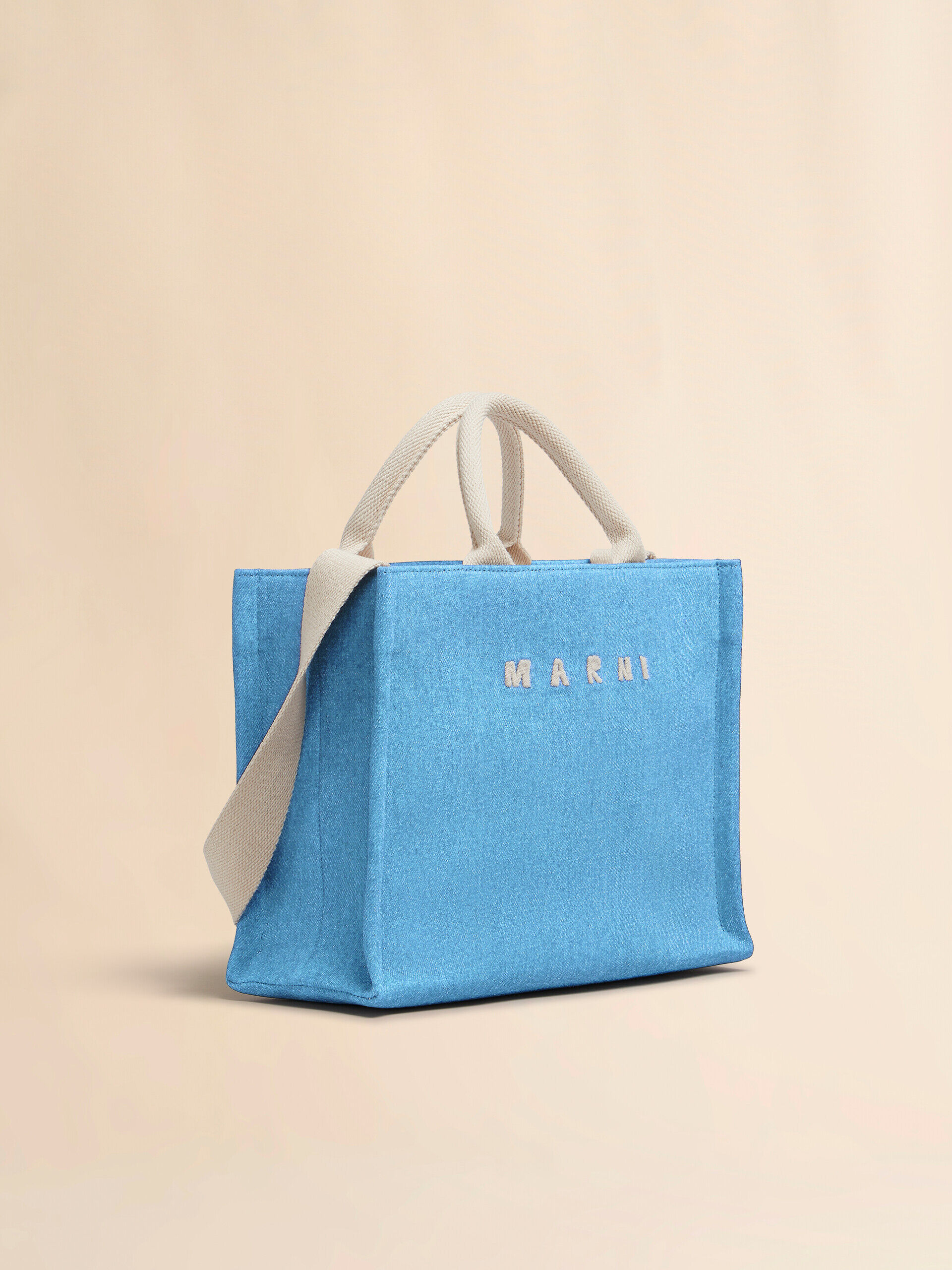 関税・送料込み★MARNI★Small Tote Black raffia-effect Small Tote Bag | Marni