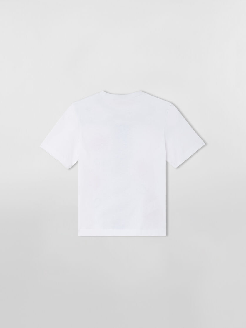 T-SHIRT MIT ROTEM BLUMENDRUCK - T-shirts - Image 2