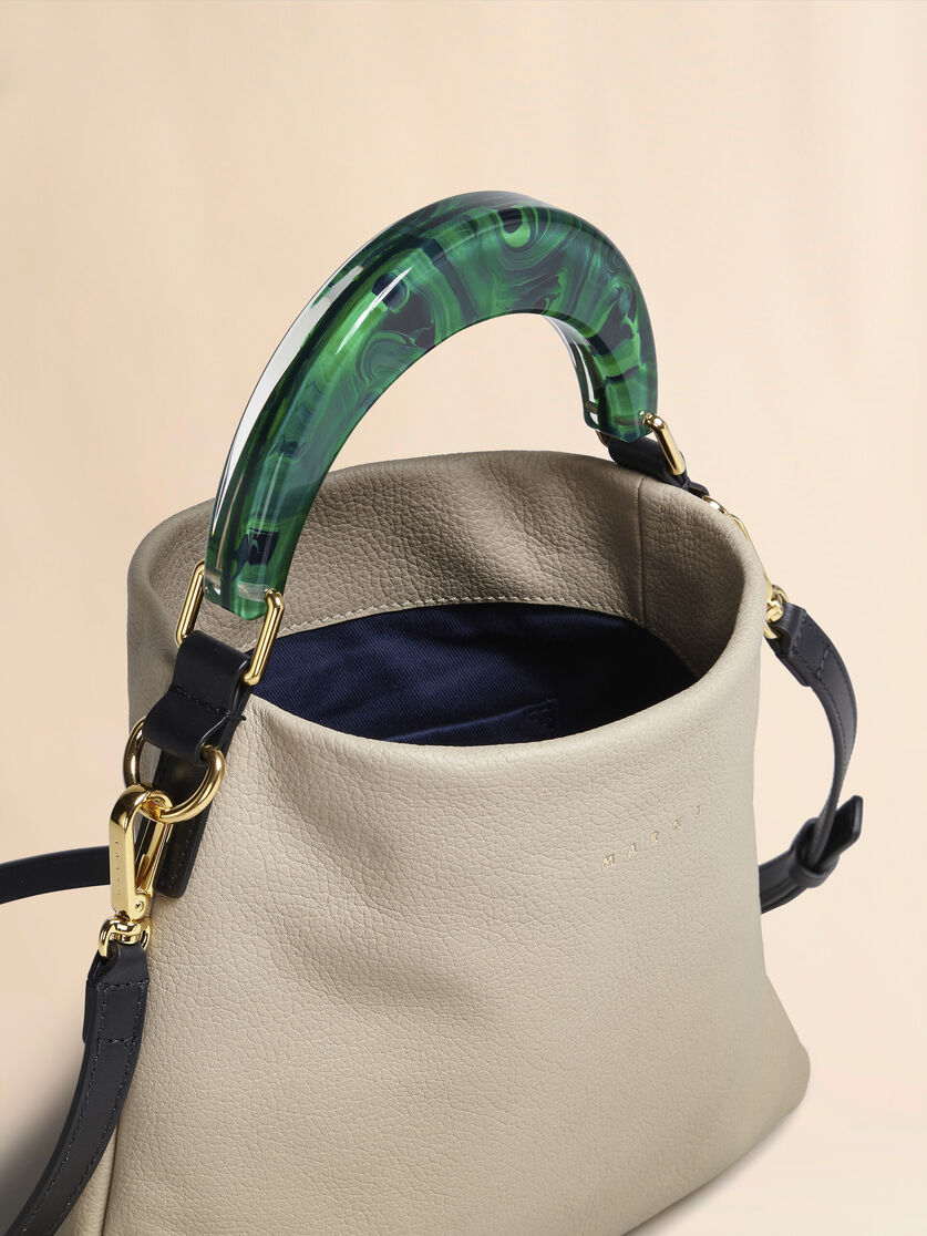 Venice Small Bag in black leather - Shoulder Bags - Image 4