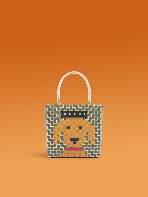 イエロードッグ MARNI MARKET ANIMAL BASKET - ショッピングバッグ