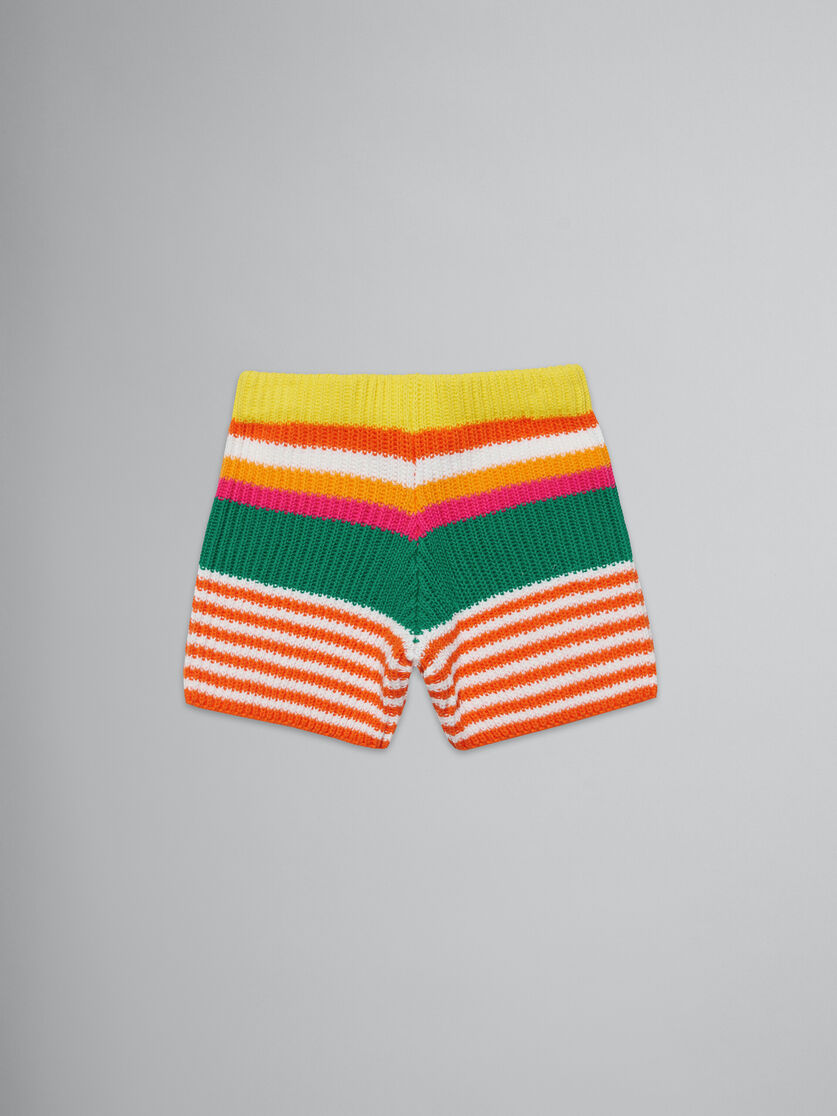 Multicolor striped knit shorts - Pants - Image 2