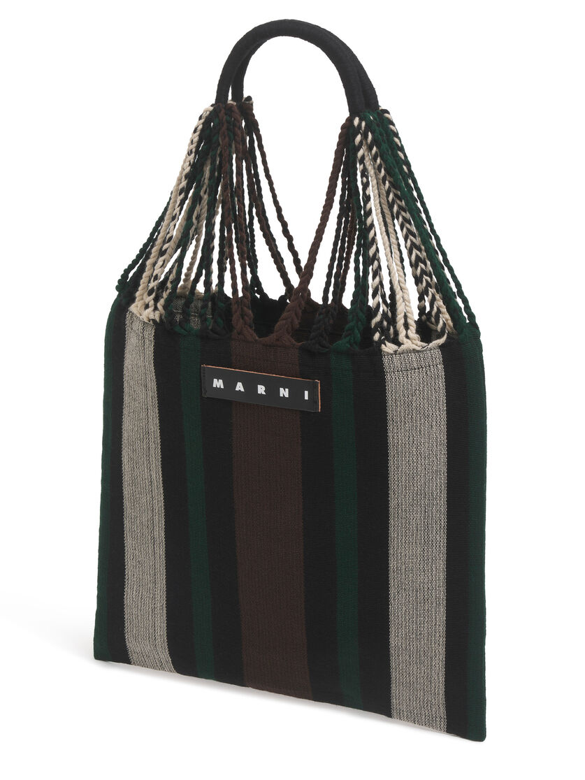 MARNI MARKET ポリエステル ショッピングバッグ ハンモック風ハンドル付き グレー/ターコイズ/レッド - ハンドバッグ - Image 4