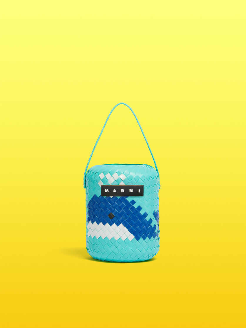 フューシャ(イルージョンブルー) ホエール MARNI MARKET BASKET BAG - ショッピングバッグ - Image 1