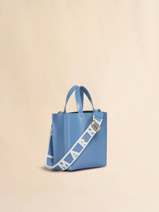 Museo Mini Bag in turquoise leather - Shopping Bags