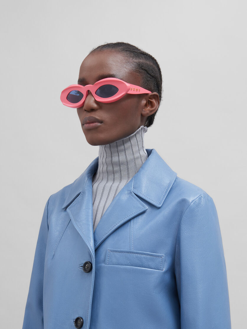 Sonnenbrille Dark Doodad in Rosa | Marni
