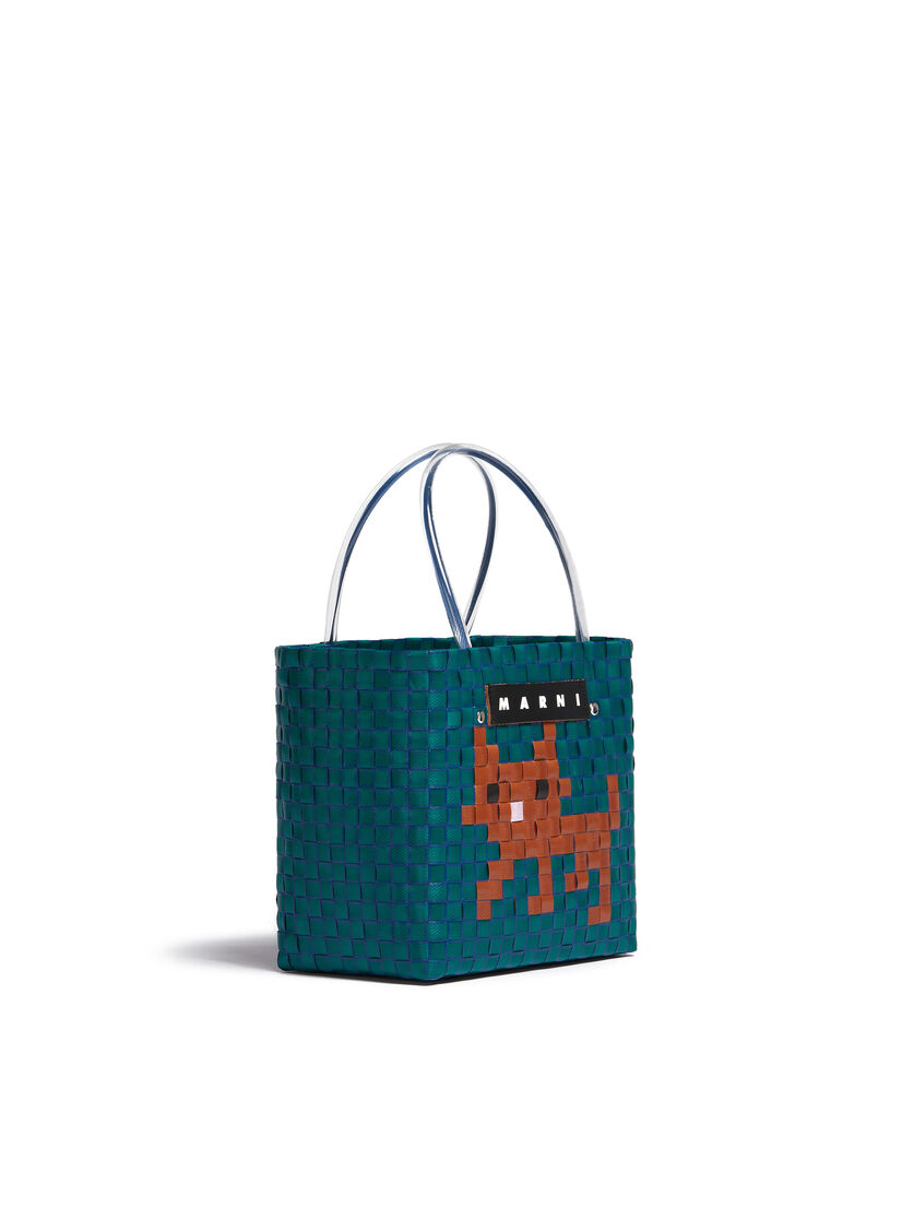 Borsa MARNI MARKET ANIMAL BASKET giallo e marrone - Borse shopping - Image 2