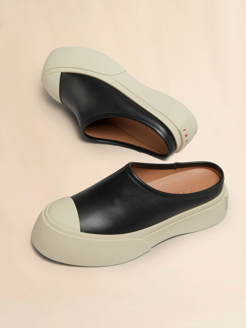 Grey leather Pablo sabot - Sneakers - Image 5