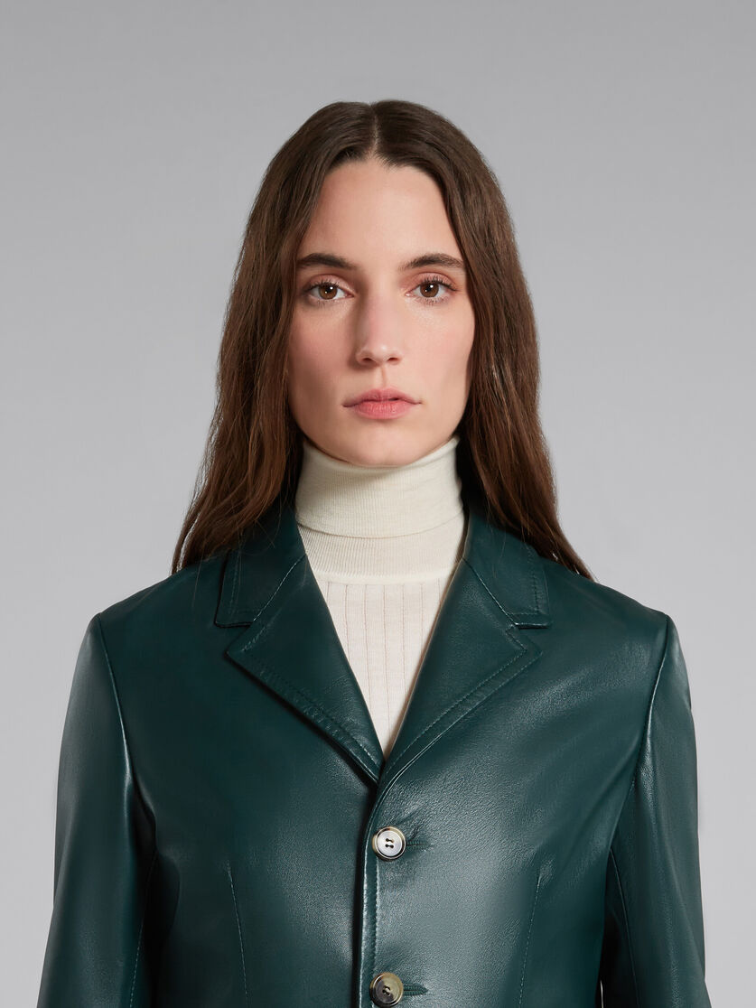 Grüne Lederjacke | Marni