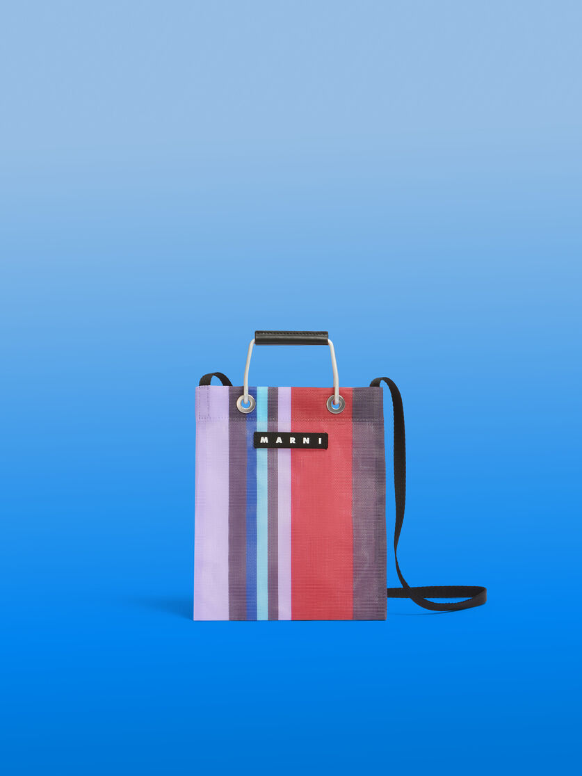 アストラルブルー MARNI MARKET MINI SHOULDER STRIPE BAG - Bags - Image 1