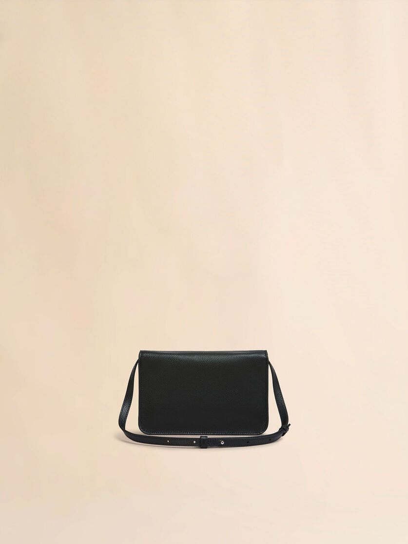 Blue leather shoulder bag with Marni Mending - Pochettes - Image 3