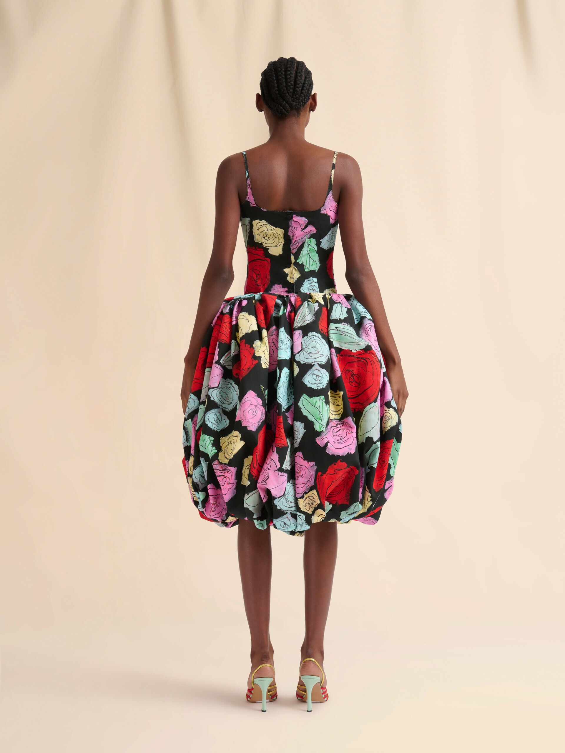 Black poplin balloon skirt with Orion print | Marni