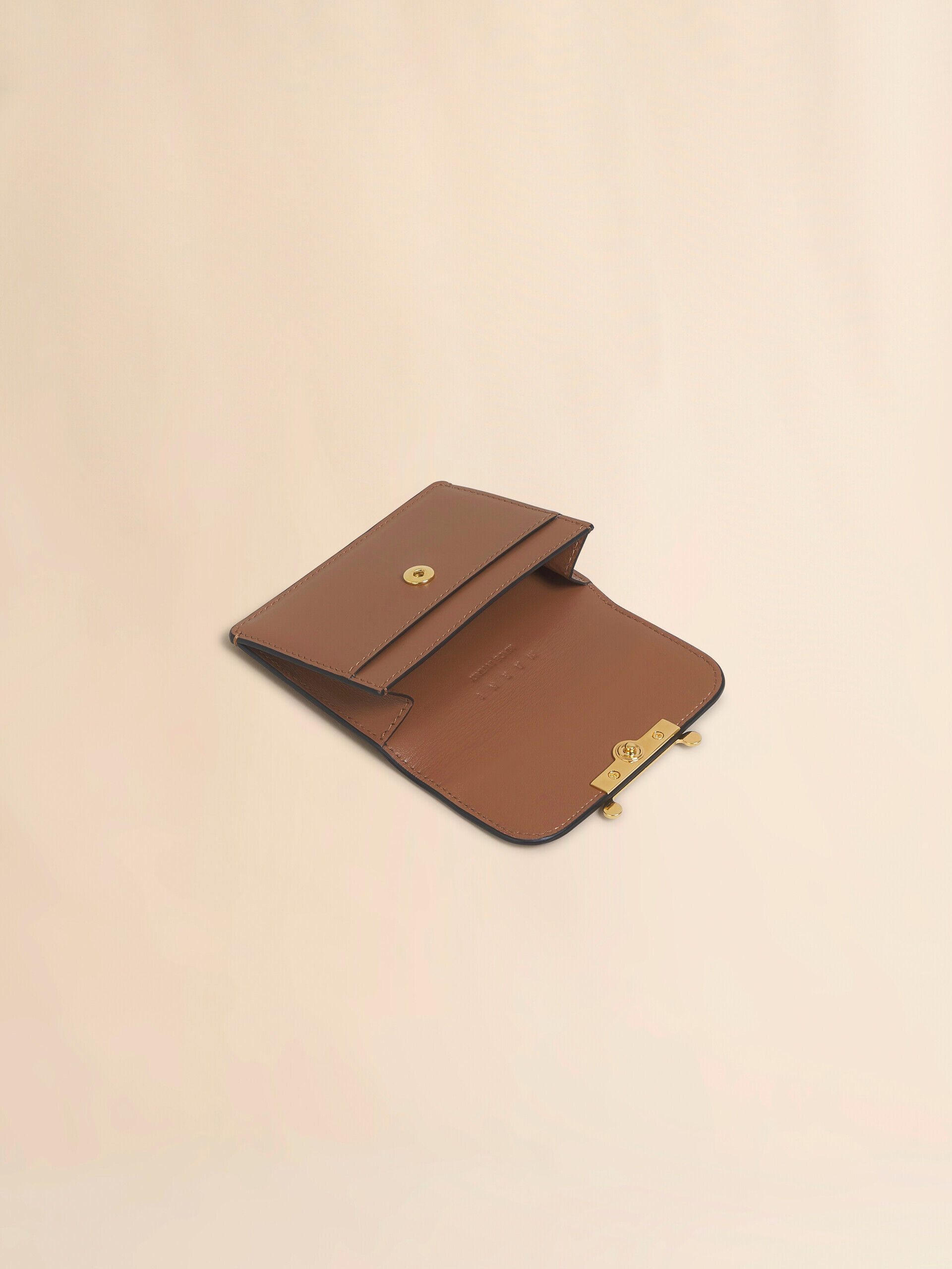 ブラウン レザー製 Envelope カードホルダー | Marni