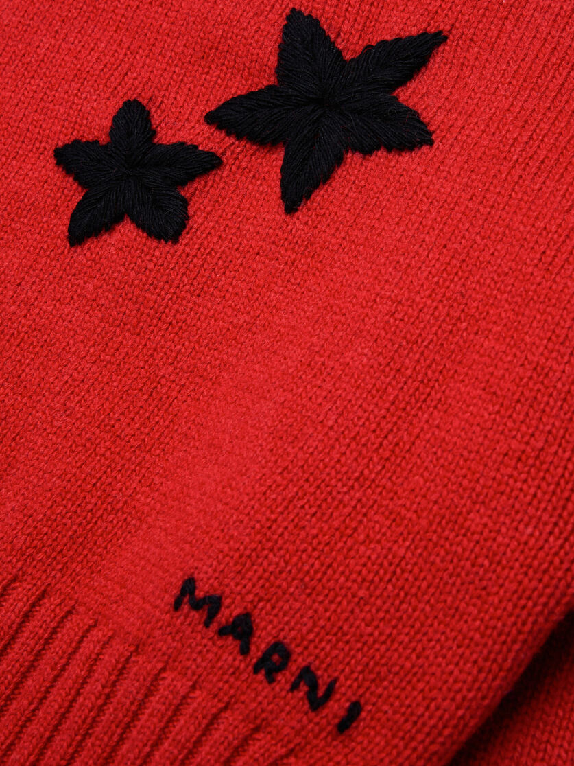 レッド スター付き ウール混紡 セーター | Marni